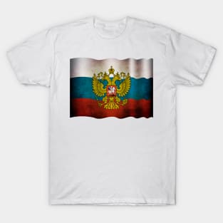 Waving flag of Russia T-Shirt